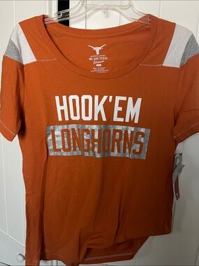 Women's Texas Longhorns 'Hook 'Em' Short Sleeve Tee - Burnt Orange
